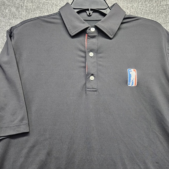 Other - USAG 'You Suck at Golf' L Black Embroidered Stripe Ribbon Logo Polo Funny Shirt